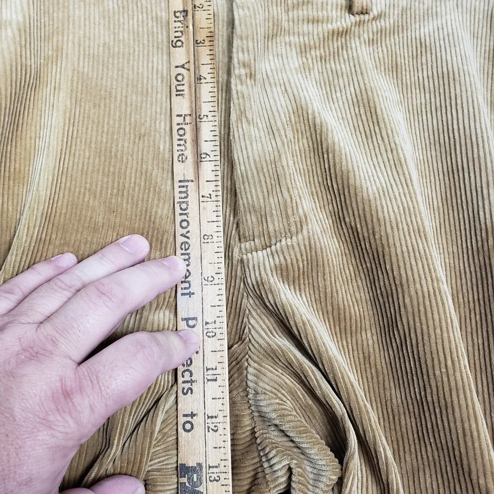 Polo‎ Ralph Lauren Men's 38x32 Corduroy Pant Dark Tan Academia Office Workwear
